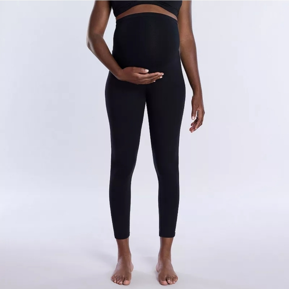 Maternity medium Motherhood. Leggings black comfortable soft postpartum